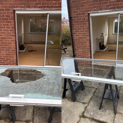 broken glass repairs